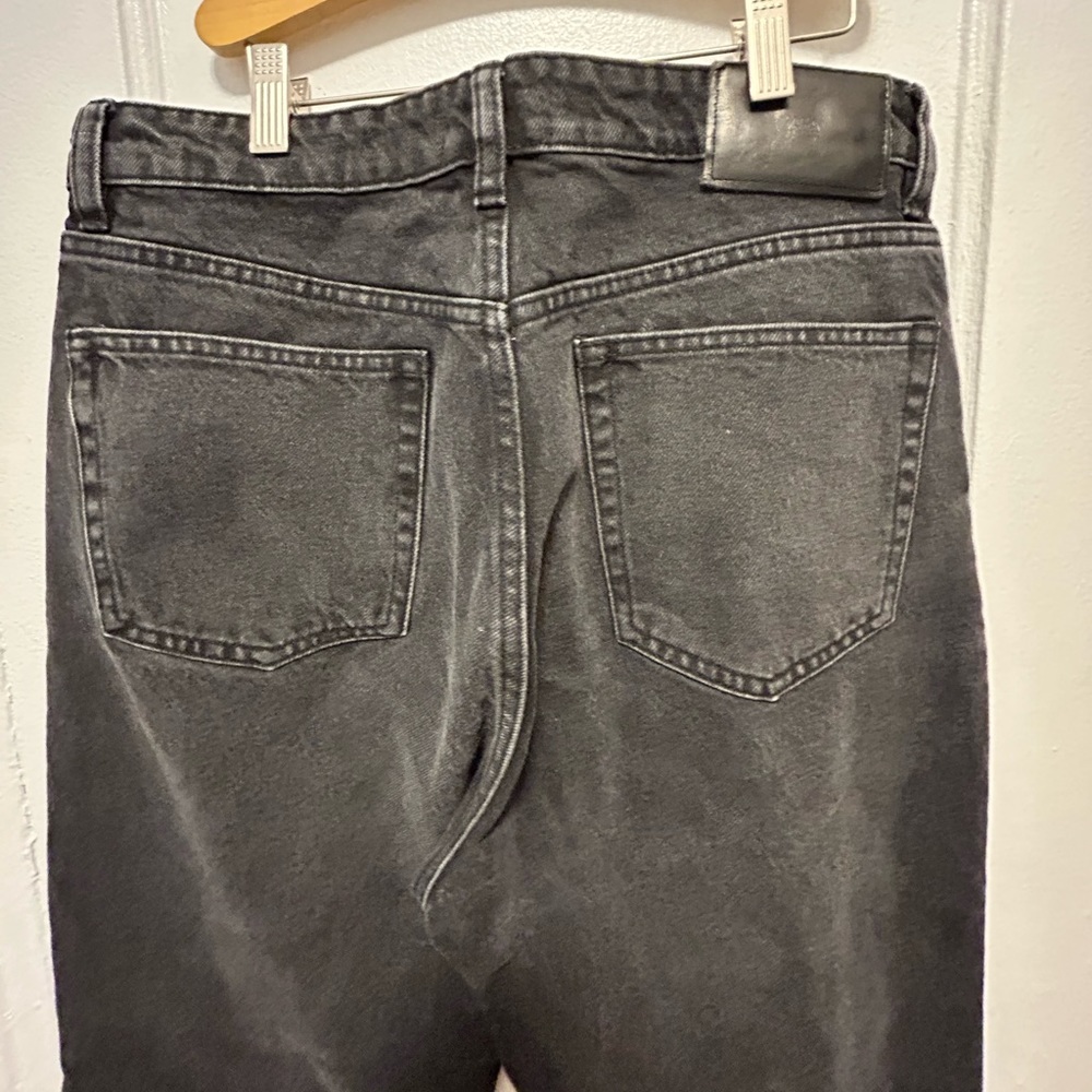 Zara Straight leg high rise black jeans - Picture 3 of 6